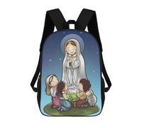 sinyumoney Our Lady of Fatima Mochila Escolar Infantil De Moda Informal Mochilas Infantiles Impresas En 3D Mochila Grande Para Niño 17inch