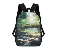 sinyumoney Over The River Mochila Escolar Resistente Al Agua, Mochila De Viaje, Bolsa Para Computadora Para La Escuela/trabajo/viajes 17inch