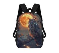 sinyumoney Owl And Moon Mochila Escolar Ligera Para Aeropuerto Y Estudiantes Universitarios: Perfecta Para Viajes, Trabajo Y Uso Diario 17inch