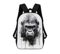 sinyumoney Owl Beauty - Mochila escolar de acuarela resistente al agua, mochila de viaje para computadora, para campus, viajes al aire libre, deportes, Gorilla Beauty - Acuarela, 17"