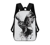 sinyumoney Owl Black And White Mochilas Escolares Mochilas Escolares De Secundaria Mochila Informal Para El Campus Viajes Al Aire Libre Deportes 17inch