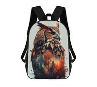 sinyumoney Owl Double Exposure Mochila De Negocios Resistente Para Portátil Para La Escuela/trabajo/viajes 17inch