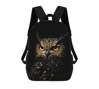 sinyumoney Owl Gold Dark Mochilas Infantiles Impresas En 3D Para Niños, Mochilas Escolares De Moda, Mochilas De Viaje, Mochilas Escolares Para Niños De Primaria 17inch