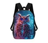 sinyumoney Owl In Colorful Paint Mochila Escolar, Mochila De Viaje Para La Universidad, Mochilas Para Acampar, Aventuras Al Aire Libre Y Viajes Diarios 17inch