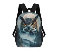 sinyumoney Owl in Forest Under Moonlight 17inch Mochila Escolar Impresa En 3D Para Niños, Mochila Escolar Informal De Moda, Mochilas De Viaje Para Niños Y Estudiantes.