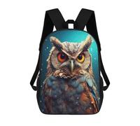 sinyumoney Owl in Snowy Night Mochila Escolar Para Niñas Y Niños, Mochilas De Gran Capacidad, Mochilas Ligeras Para Niños Y Estudiantes 17inch