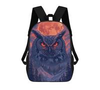 sinyumoney Owl Moonlit Forest Mochilas Para Niños 17inch Mochila Escolar Mochila Escolar Impresa En 3D Para Niños De Primaria Y Secundaria