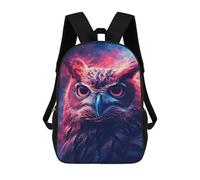 sinyumoney Owl Night Galaxy Mochila Con Bolsillo Mochilas Impresas En 3D, Mochilas De Viaje, Mochilas Para Libros, Mochila Escolar Para Niños 17inch