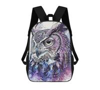 sinyumoney Owl Paint Mochila Ligera Para Aeropuerto, Estudiantes Universitarios, Niñas, Niños Y Adolescentes 17inch