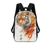 Sinyumoney Owl Paint Mochila Mochila Impresa En 3D, Bolsa De Degustación, Mochila De Viaje, Mochila De Amigos Para Niñas Y Niños, The Face Of A Tiger, 17"