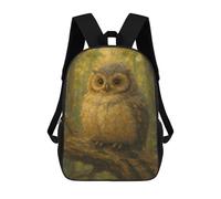 sinyumoney Owl Perched on Branch Painting Mochila Escolar Infantil Impresa En 3D, Mochila Informal De Moda Para Niños, Mochila De Viaje De Alta Capacidad Para Libros Para Niños 17inch