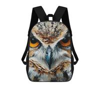 sinyumoney Owl Portrait Mochila Infantil, Mochila Escolar Impresa En 3D, Mochila Para Niños Y Niñas, Mochila Escolar Ajustable Para La Escuela Primaria 17inch