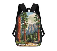 sinyumoney Pacific Crest Trail Landscape Mochila Escolar Infantil Impresa En 3D Para Niños, Mochilas De Viaje, Bolsas Para Libros Para Niños Estudiantes De Primaria 17inch
