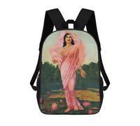 sinyumoney Padmini Raja Ravi Varma Mochila Escolar Ligera Para Aeropuerto, Estudiantes Universitarios, Mochila Para Adolescentes, Chicas, Chicos, Mujeres Y Hombres 17inch