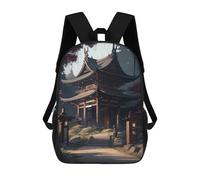 sinyumoney Pagoda at Day Mochilas Mochilas Infantiles Mochila Escolar Mochila Escolar Infantil Impresa En 3D Mochilas De Viaje De Moda Para Niños De Primaria Y Secundaria 17inch
