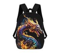 sinyumoney Paint Dragon Fire Mochilas Infantiles Mochila Escolar Mochila Impresa En 3D Para Niños Mochilas De Viaje Bolsas Para Libros Mochila Escolar Para Niños 17inch