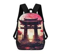 sinyumoney Paint Japanese Tori Gate 17inch Mochila Escolar Impresa En 3D Para Niños, Mochila Escolar Informal De Moda, Mochilas De Viaje Para Niños Y Estudiantes.