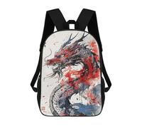 sinyumoney Painting Chinese Dragon Mochila Escolar, Mochila Informal, Mochila De Día, Mochila Escolar, De Trabajo, De Viaje Para Niñas, Adolescentes 17inch