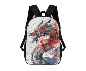 sinyumoney Painting Chinese Dragon Mochila Escolar, Mochila Informal, Mochila De Día, Mochila Escolar, De Trabajo, De Viaje Para Niñas, Adolescentes 17inch
