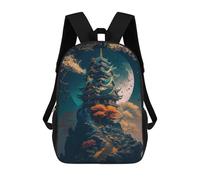 sinyumoney Palace On A Cliff Mochila Escolar Ligera Para Aeropuerto, Estudiantes Universitarios, Mochila Para Adolescentes, Chicas, Chicos, Mujeres Y Hombres 17inch