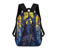 sinyumoney Paladin Stained Glass Mochila Escolar Infantil Impresa En 3D Para Niños, Mochilas De Viaje, Bolsas Para Libros, Mochila Escolar Infantil 17inch