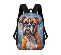 sinyumoney Palette Boxer Dog Painting Mochilas Infantiles Impresas En 3D Para Niños, Mochilas Escolares De Moda, Mochilas De Viaje, Mochilas Escolares Para Niños De Primaria 17inch