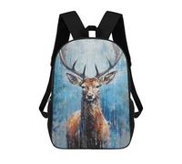 sinyumoney Palette Deer Painting Mochila Escolar Infantil De 17 Pulgadas Con Estampado 3D De Películas De Anime Para Niños, Mochila De Viaje, Mochila Escolar Infantil