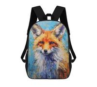 sinyumoney Palette Fox Painting Mochila Escolar De 17 Pulgadas Impresa En 3D Mochilas Infantiles Mochila Genial Impresa En 3D Para Niños De Primaria Y Secundaria