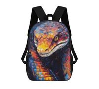 sinyumoney Palette Snake Painting Mochila Escolar De 17 Pulgadas Impresa En 3D Mochilas Infantiles Mochila Genial Impresa En 3D Para Niños De Primaria Y Secundaria