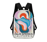sinyumoney Palm Springs California Mochila Escolar Resistente Al Agua, Mochila Escolar De Negocios Para Niñas, Niños Y Adolescentes 17inch