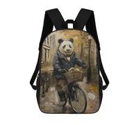 sinyumoney Panda Amsterdam Bicycle Mochilas Escolares, De Viaje Y Universitarias Para La Escuela/trabajo/viajes 17inch
