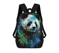 sinyumoney Panda Art Style 2 Mochila Escolar Infantil Impresa En 3D Para Niños, Mochilas De Viaje De Alta Capacidad, Bolsas Para Libros, Mochila Escolar Infantil 17inch