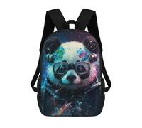 sinyumoney Panda Astronaut Art Print Mochilas De 17 Pulgadas Para Niños, Mochilas Escolares Impresas En 3D Para Estudiantes De Primaria Y Secundaria, Para Niños Y Niñas.