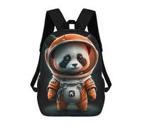 sinyumoney Panda Astronaut Costume for Kids Mochila Escolar De 17 Pulgadas Para Adolescentes, Con Estampado 3D, Ajustable Y Con Bolsillos, Ideal Para Niños, Niñas Y Estudiantes.