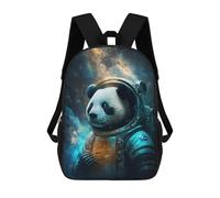 sinyumoney Panda Astronaut in Space Suit Mochila Escolar Impresa En 3D 17inch Mochila Escolar Infantil Mochilas De Viaje Mochila Informal De Moda Para Niños Y Estudiantes