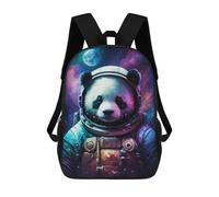 sinyumoney Panda Astronaut Space Art Print-3 Mochila Infantil De 17 Pulgadas, Mochila Escolar Con Estampado 3D De Dibujos Animados Para Niños Y Adolescentes.