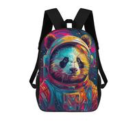 sinyumoney Panda Astronaut Space Mochila De Viaje Resistente Al Agua, Bolsa Para Computadora Para Hombres, Mujeres Y Adolescentes 17inch