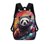 sinyumoney Panda Astronaut Space Suit-3 Mochila Escolar Infantil Impresa En 3D 17inch Mochilas De Moda Para Niños De Primaria Y Secundaria