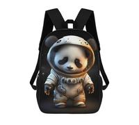 sinyumoney Panda Astronaut Space Suit-4 Mochilas De 17 Pulgadas Para Niños, Mochilas Escolares Impresas En 3D Para Estudiantes De Primaria Y Secundaria, Para Niños Y Niñas.