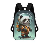 sinyumoney Panda Astronaut Space Suit-6 Mochila Escolar Infantil De 17 Pulgadas Con Estampado 3D, Mochila Moderna Para Niños, Mochilas De Viaje, Bolsas Para Libros, Mochila Escolar Infantil