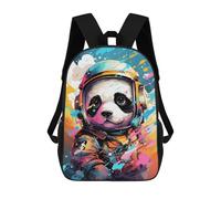 sinyumoney Panda Astronaut Space Suit-9 Mochilas Escolares Para La Escuela Secundaria, Preparatoria, Universidad Y Viajes Para Niños/niñas/adolescentes 17inch