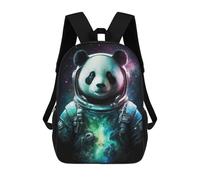sinyumoney Panda Astronaut Space Suit Mochila Escolar Infantil Impresa En 3D Para Niños, Mochila De Viaje De Alta Capacidad, Mochilas Para Libros De 17 Pulgadas Para Niños