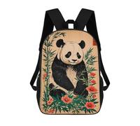 sinyumoney Panda Bamboo Japanese Mochila Infantil, Mochila Escolar De Gran Capacidad Para Estudiantes, Mochila Para Libros, Mochila Para Niños, Niñas, Adultos Y Adolescentes 17inch