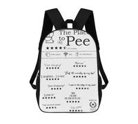 sinyumoney Panda Bath Time Mochila de moda impermeable e informal para adolescentes, niñas, niños, mujeres y hombres, Wc Fun Bathroom Revisión, 17"