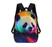 sinyumoney Panda Colorful Animal Mochila Escolar Impresa En 3D Para Niños, Mochila Escolar Informal De Moda Para Viajes Para Niños Y Estudiantes 17inch