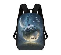 sinyumoney Panda Dreams Mochilas Escolares Impresas En 3D, Mochila Escolar Informal Para Niños, Mochila Escolar De Moda Para Estudiantes De Secundaria 17inch