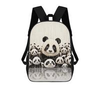 sinyumoney Panda Funny Animal Art Mochila Escolar Infantil De 17 Pulgadas Con Estampado 3D De Películas De Anime Para Niños, Mochila De Viaje, Mochila Escolar Infantil