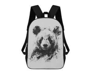 sinyumoney Panda Head In Charcoal Mochila Escolar Infantil De Moda Informal Mochilas Infantiles Impresas En 3D Mochila Grande Para Niño 17inch