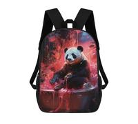 sinyumoney Panda in A Bubble Bath Mochila Escolar Impresa En 3D Para Niños, Mochila Escolar Informal De Moda Para Viajes Para Niños Y Estudiantes 17inch