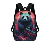 sinyumoney Panda in A Fantasy Forest Mochila Escolar Infantil Impresa En 3D Para Niños, Mochilas De Viaje De Alta Capacidad, Bolsas Para Libros, Mochila Escolar Infantil 17inch
